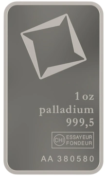 Lingot de Palladium 1 Once Valcambi