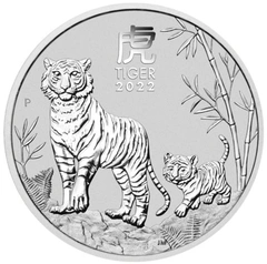 Pièce Perth Mint Lunar Argent 1 Kilo 2022 Année du Tigre