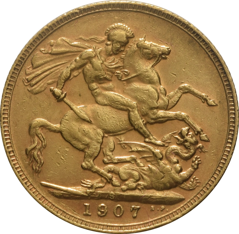 Pièce Souverain Or 1907 Édouard VII S