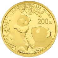 Panda en or de 15 grammes - 2021