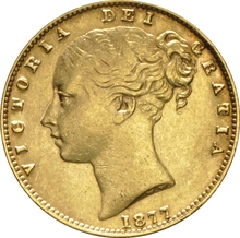 Pièce Souverain Or Victoria Tête Jeune et Écusson Notre Choix