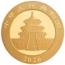 Pièce Panda Or 15g 2026