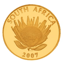 Coffret Belle épreuve Protea  piéce Or 1 once Prix nobel de la paix 2007