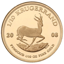 4 Pièces Krugerrand Or 1 Once 2008 BE en Boîte