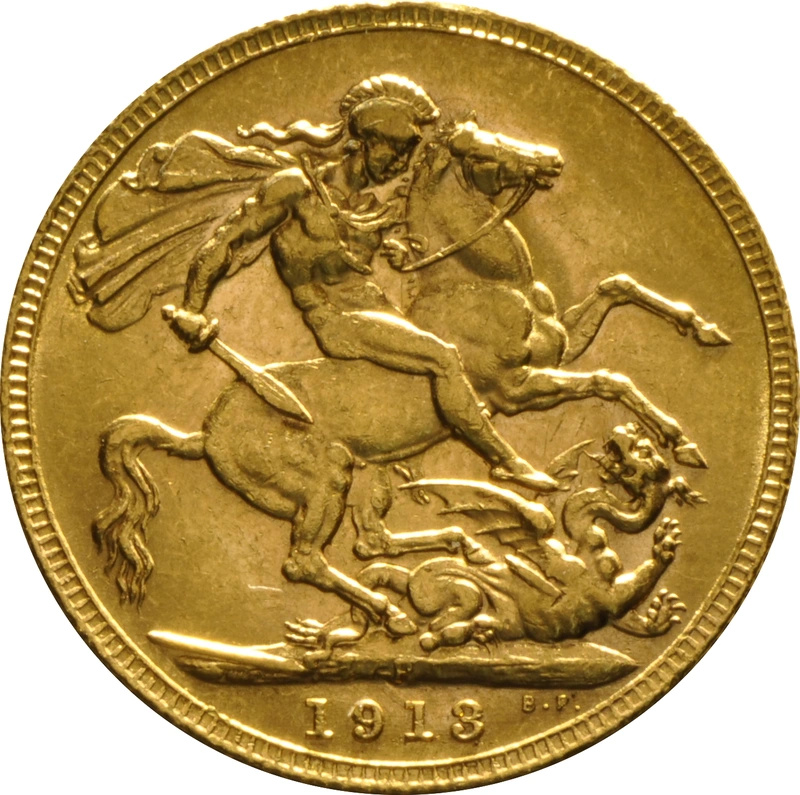 Pièce Souverain Or 1913 (P)