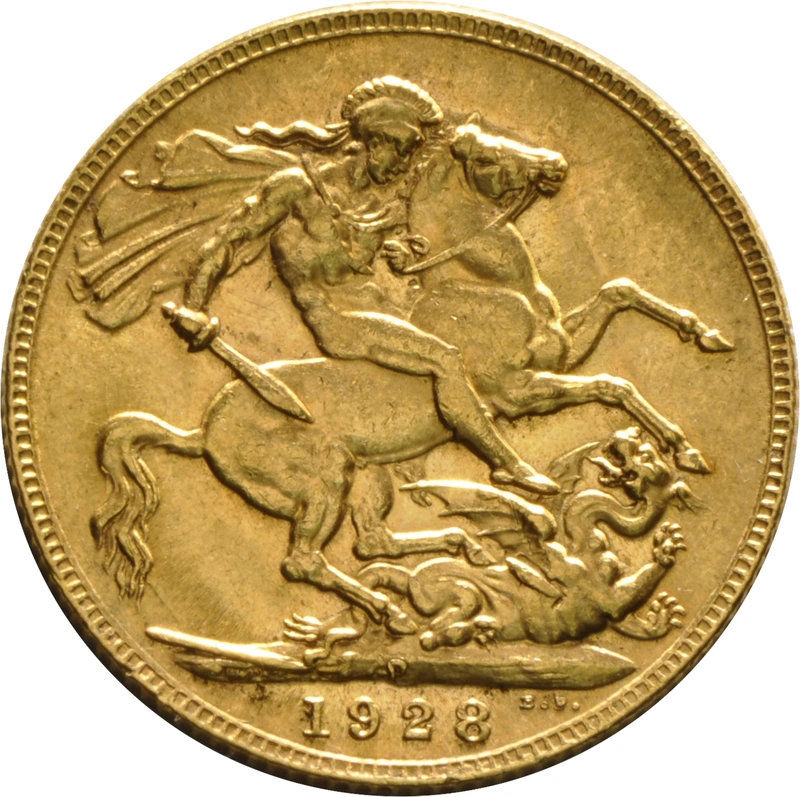 Pièce Souverain Or 1928 (P)
