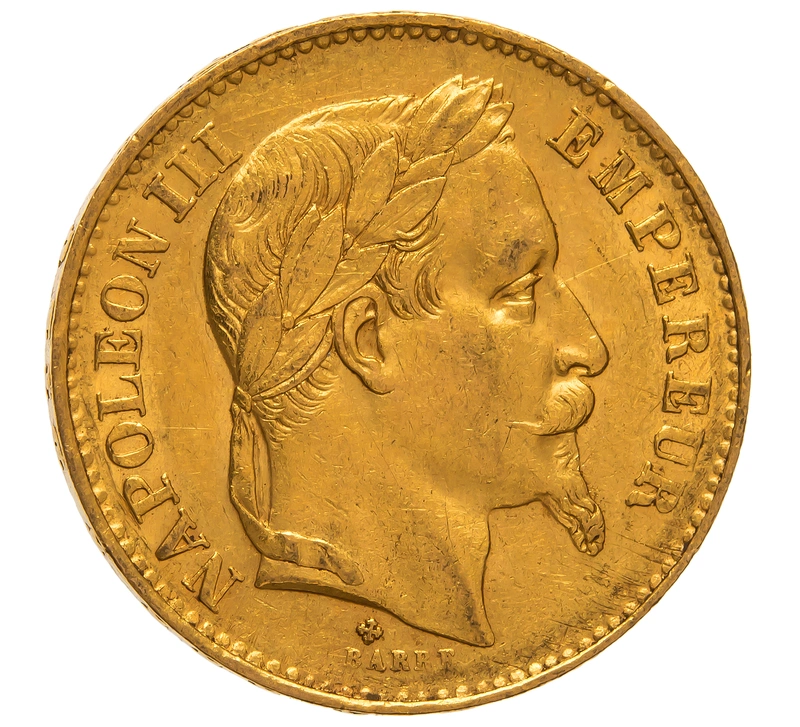 Pièce 20 Francs Or 1868 Napoléon III BB