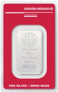 Lingot d'Argent 20g Argor-Heraeus