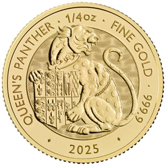 2025 Queen's Beast - Pieces d'or 1/4 d'once