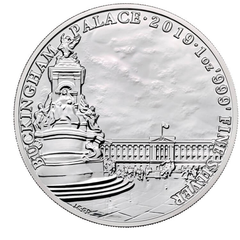 Royal Mint Landmarks Of Britain de 1 Once Argent Buckingham Palace