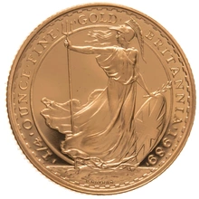 Pièce Britannia Or 1/4 Once 1989 BE