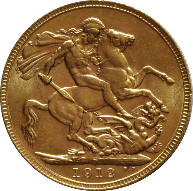 Pièce Souverain Or 1912 (P)