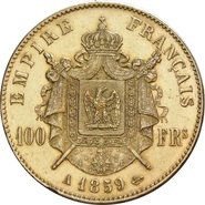 100 Francs Français en or