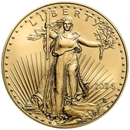 Pièce 50 Dollars Or American Eagle 1 Once 2024