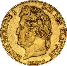 Pièce 20 Francs Or Louis-Philippe Tête Laurée Notre Choix 1832 à 1848