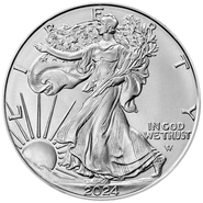 Pièce American Eagle Argent 1 Once 2024