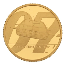 Pièce James Bond Or 1/4 Once 2020 Pay Attention BE en Boîte