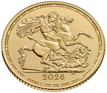Pièce Demi Souverain Or 2026