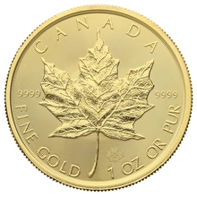 Pièce Maple Leaf Or 1 Once 2019