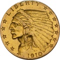 Tête indienne Américaine en or - 2.5$