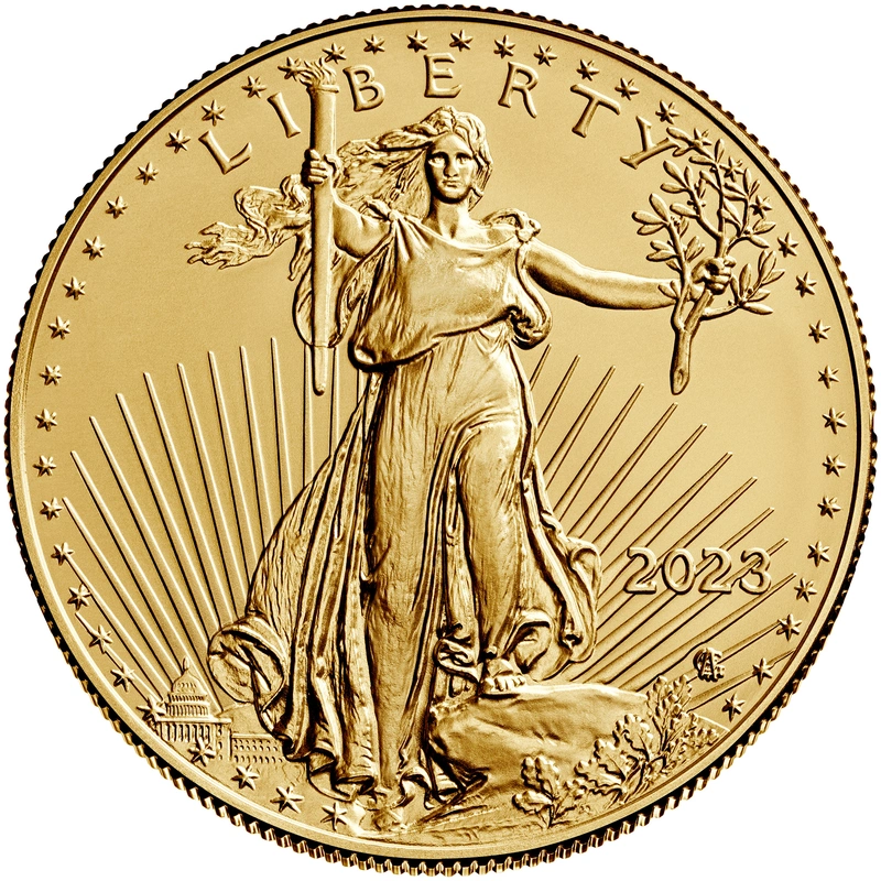50 Dollars Or Eagle Américain 1 Once 2023
