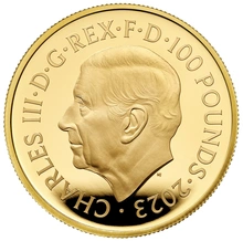 Pièce Mythes et Légendes Or 1 Once 2023 Roi Arthur en Boîte
