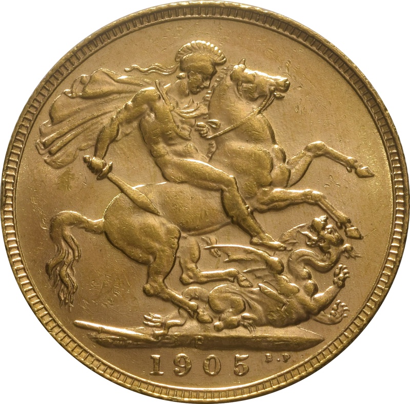 1905 Gold Sovereign - King Edward VII - P