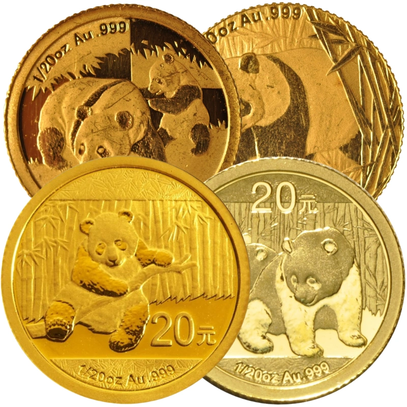 Pièce Panda Or 1/20 Once Notre Choix