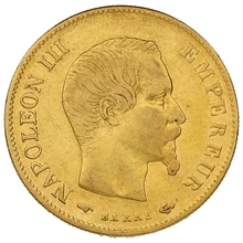 Pièce 10 Francs Or 1858 Napoléon III A