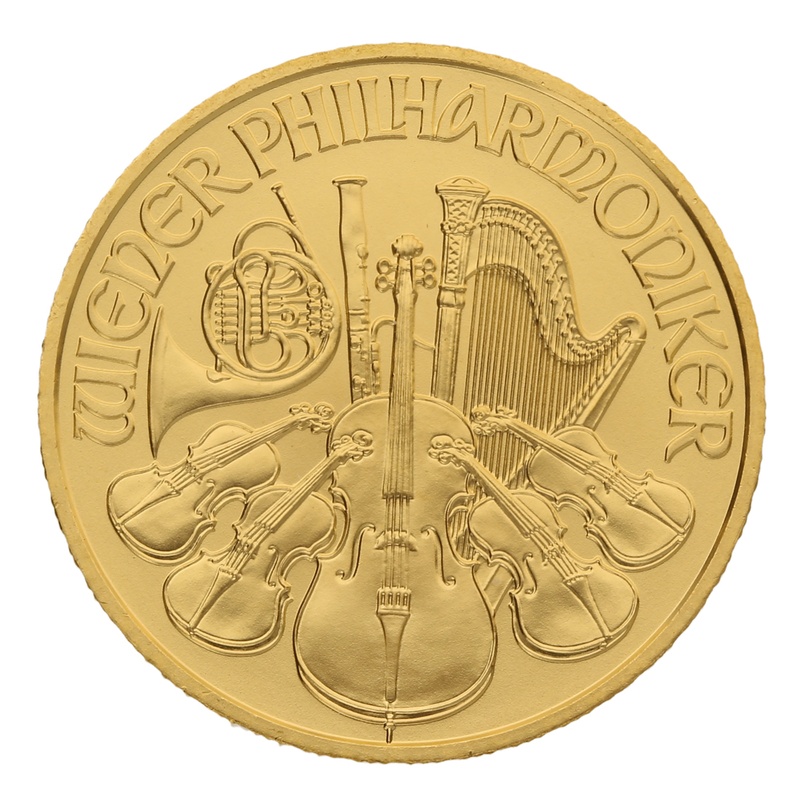2022 Quarter Ounce Austrian Gold Philharmonic Coin