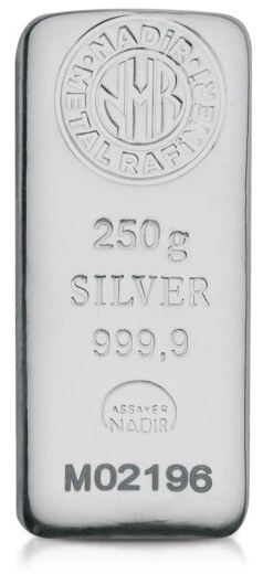 Lingot d'Argent 250g Nadir