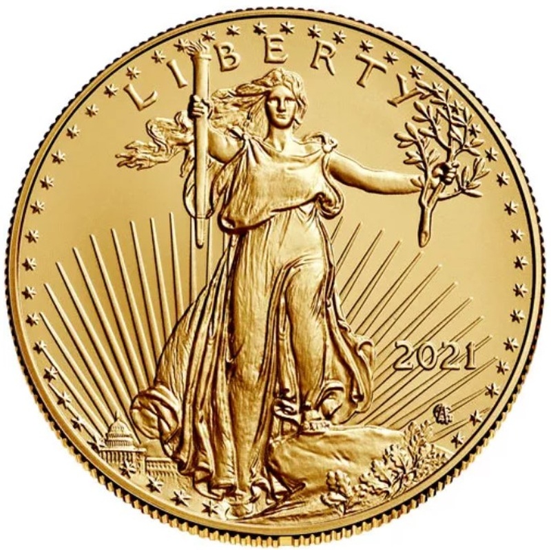 50 Dollars Or Eagle Américain 1 Once Type II 2021