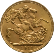 Pièce Souverain Or 1911