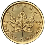 Maple Leaf Or 1/10 Once 2025