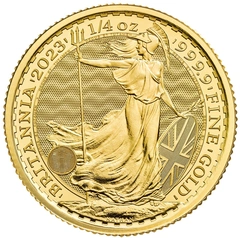 Pièce Britannia Or 1/4 Once 2023 Charles III