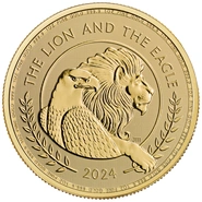 2024 Pièce Or 1 once Le Lion et l'Aigle