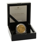 Pièce d'or de qualité épreuve numismatique Pierre Lapin 2021 de 1 once, dans une boîte
