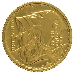 Pièce Britannia Or 1/10 Once 2003 BE