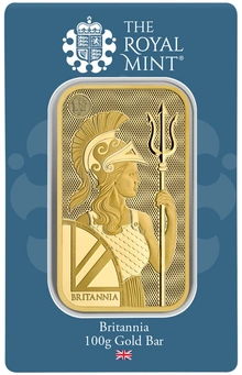 Lingot d'Or 100g Royal Mint Britannia