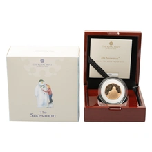 Pièce 50 Pence Argent 2021 Le Bonhomme de Neige BE en Boîte