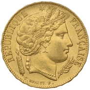 Pièce 20 Francs Or Cérès 1851