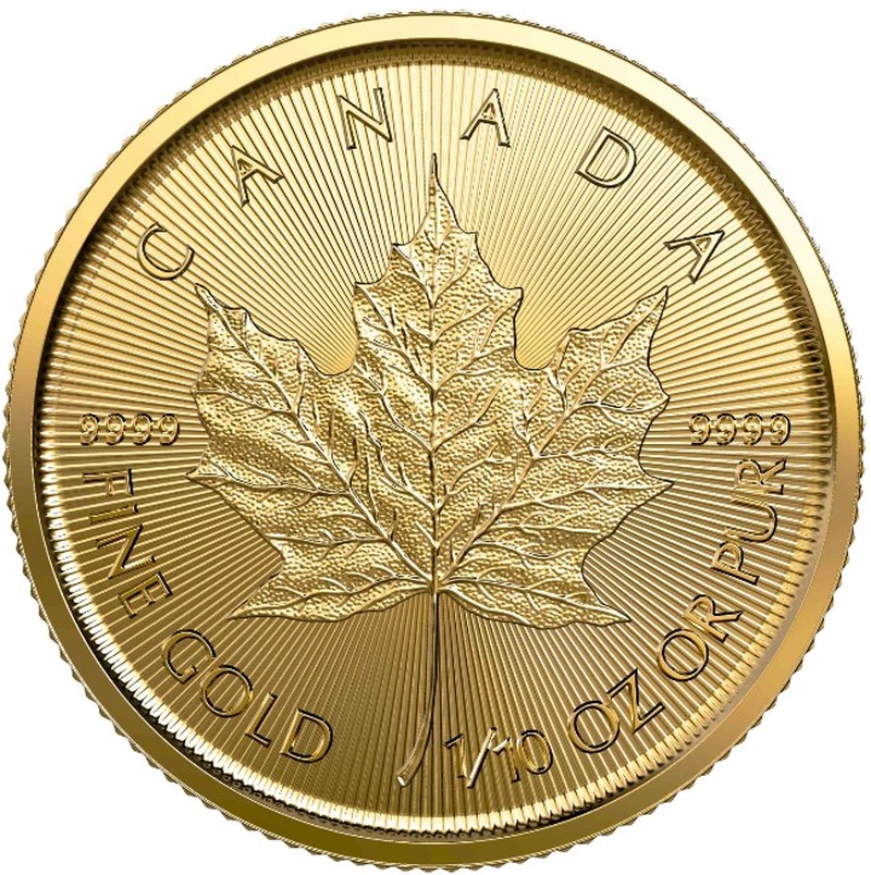 Maple Leaf Or 1/10 Once 2022
