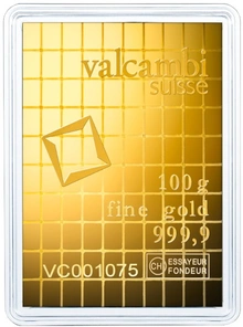 Lingot d'Or Combibar 100 x 1g Valcambi