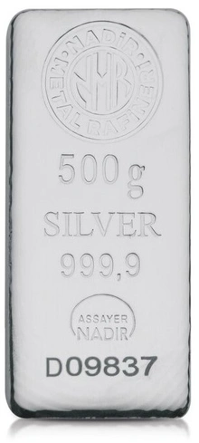 Lingot d'Argent 500g Nadir