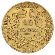 20 Francs en or - Cérès 1849