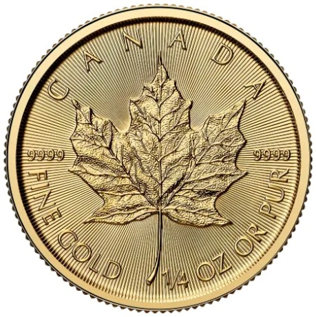 Pièce Maple Leaf Or 1/4 Once 2025