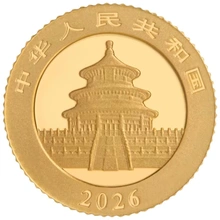 Pièce Panda Or 1g 2026