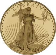 Pièce American Eagle Or 1/2 Once 2007 BE
