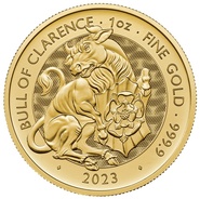 2023 Taureau de Clarence Collection Tudor Beasts Pièce d'Or de 1 Once