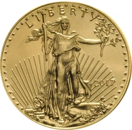 Pièce 50 Dollars Or American Eagle 1 Once 2017